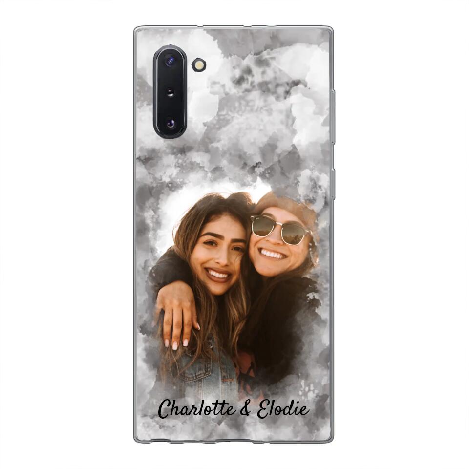 Jouw foto (stijl aquarel) - Gepersonaliseerd telefoonhoesje