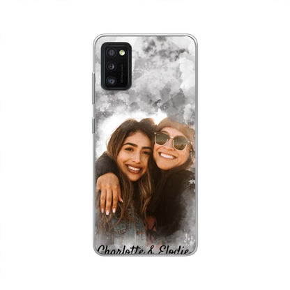 Jouw foto (stijl aquarel) - Gepersonaliseerd telefoonhoesje