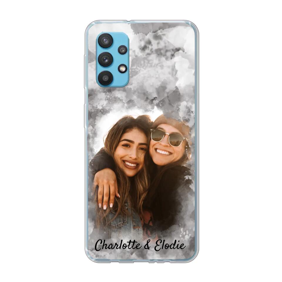 Jouw foto (stijl aquarel) - Gepersonaliseerd telefoonhoesje