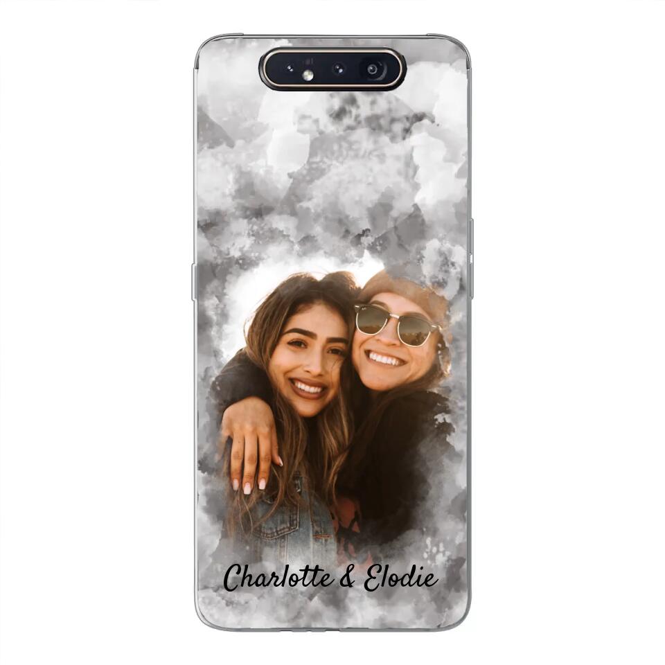 Jouw foto (stijl aquarel) - Gepersonaliseerd telefoonhoesje