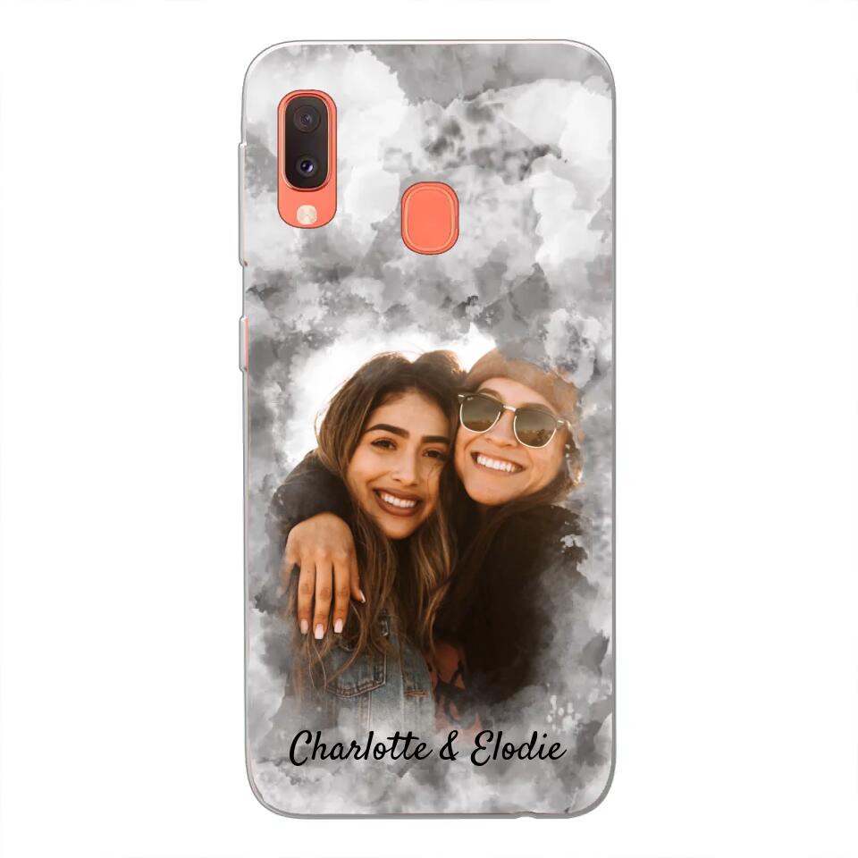 Jouw foto (stijl aquarel) - Gepersonaliseerd telefoonhoesje