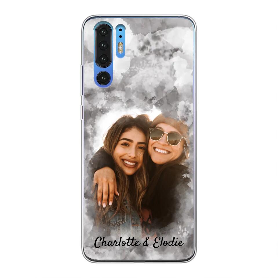 Jouw foto (stijl aquarel) - Gepersonaliseerd telefoonhoesje