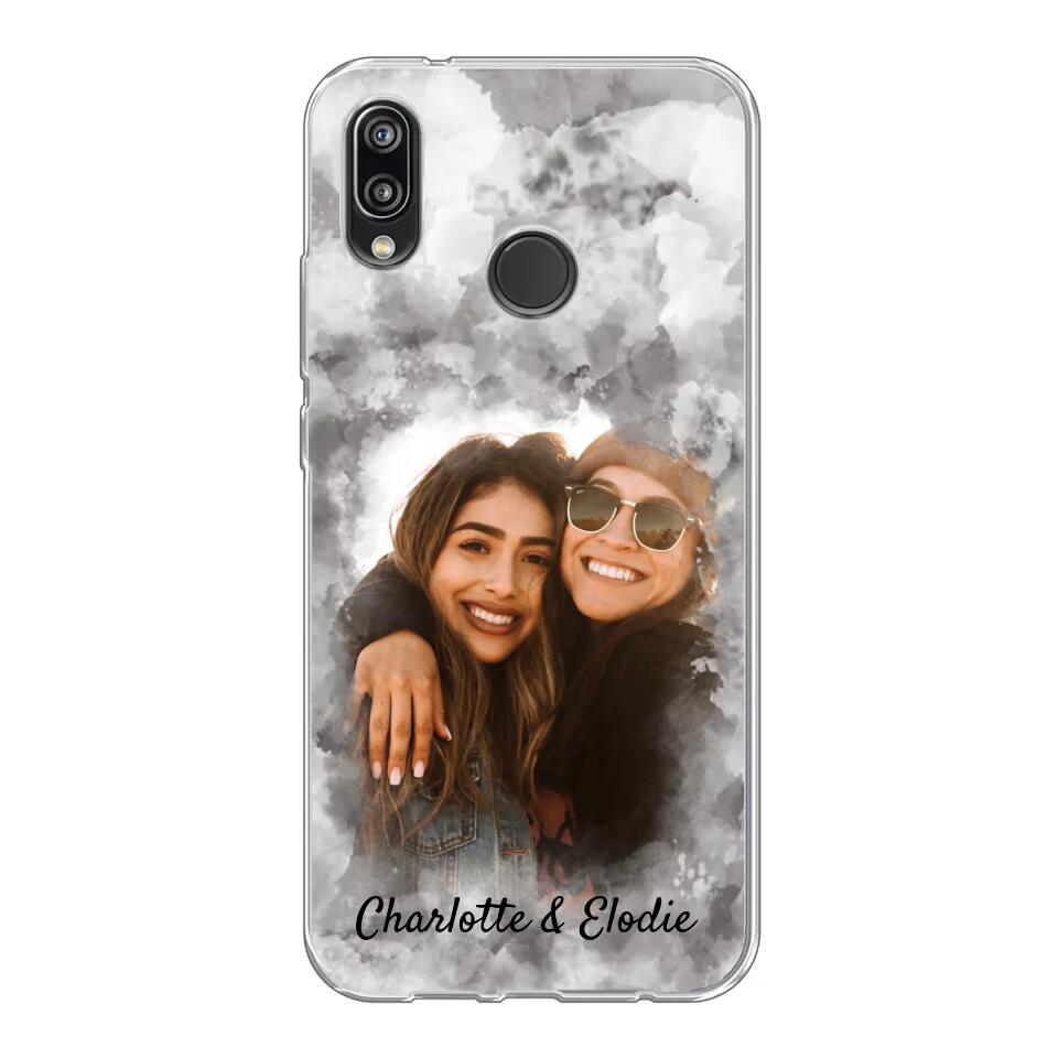 Jouw foto (stijl aquarel) - Gepersonaliseerd telefoonhoesje