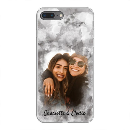Jouw foto (stijl aquarel) - Gepersonaliseerd telefoonhoesje