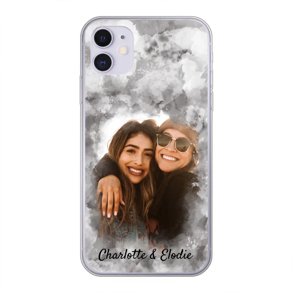 Jouw foto (stijl aquarel) - Gepersonaliseerd telefoonhoesje