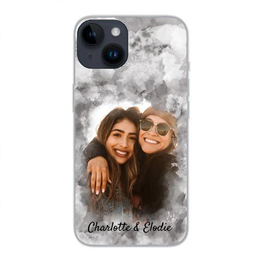 Jouw foto (stijl aquarel) - Gepersonaliseerd telefoonhoesje