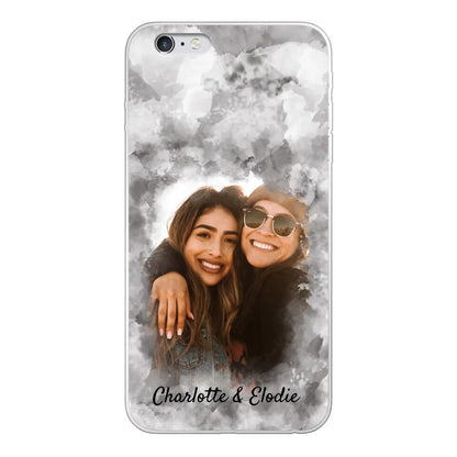 Jouw foto (stijl aquarel) - Gepersonaliseerd telefoonhoesje