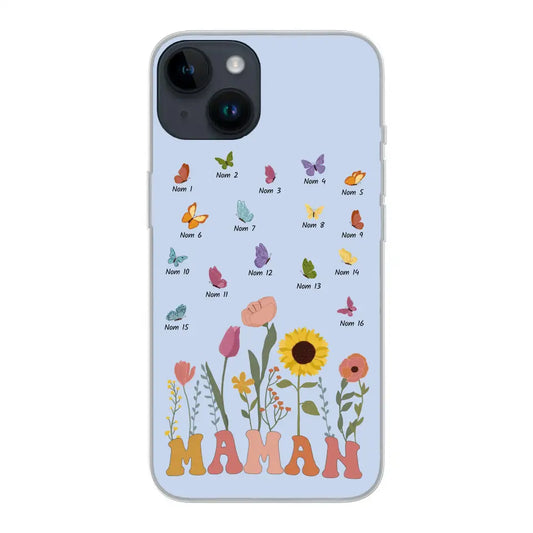 Prairie en papillons - Gepersonaliseerd telefoonhoesje