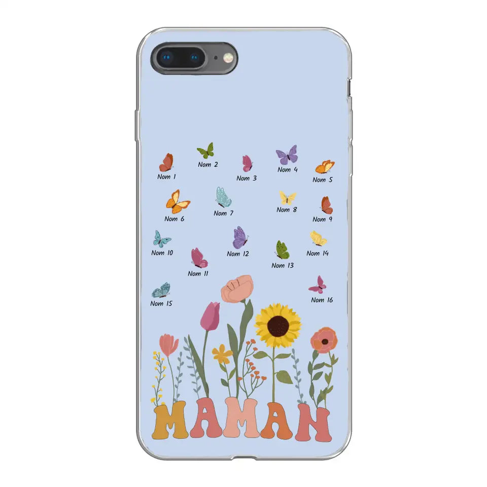 Prairie en papillons - Gepersonaliseerd telefoonhoesje