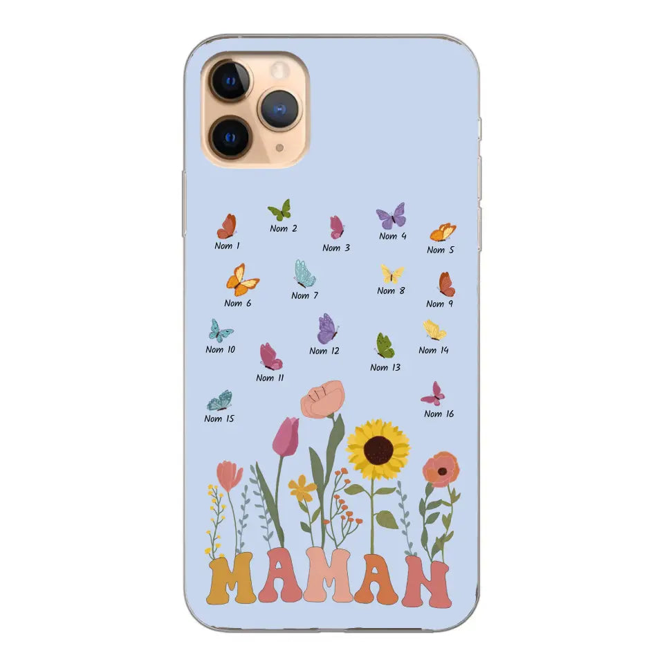Prairie en papillons - Gepersonaliseerd telefoonhoesje