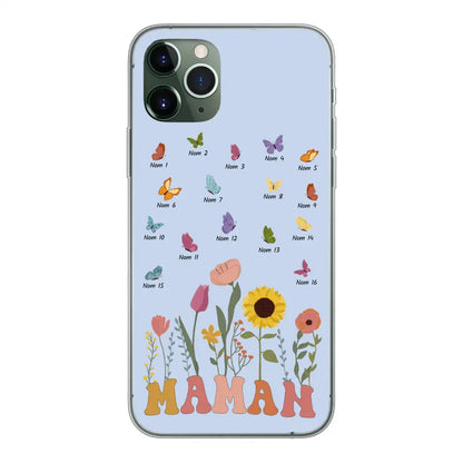 Prairie en papillons - Gepersonaliseerd telefoonhoesje