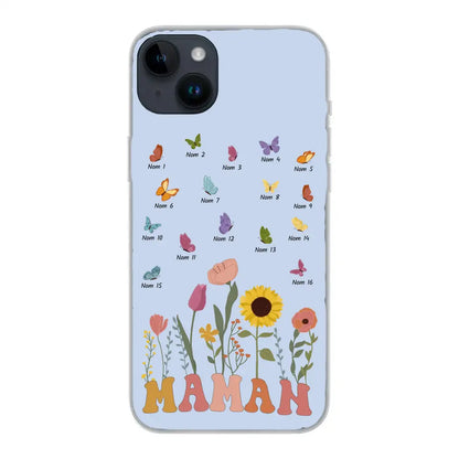 Prairie en papillons - Gepersonaliseerd telefoonhoesje