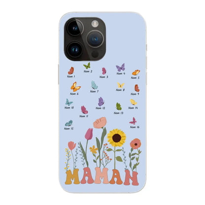 Prairie en papillons - Gepersonaliseerd telefoonhoesje