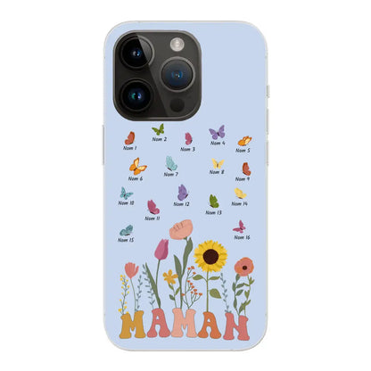 Prairie en papillons - Gepersonaliseerd telefoonhoesje