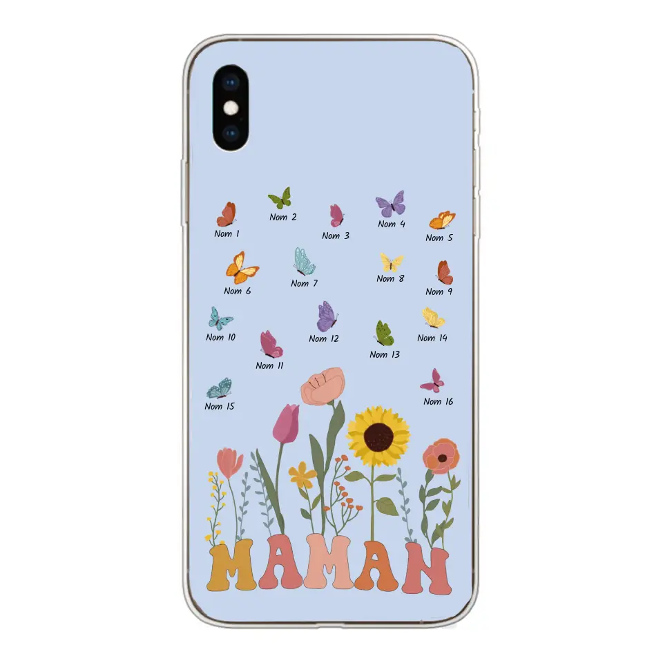 Prairie en papillons - Gepersonaliseerd telefoonhoesje