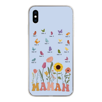 Prairie en papillons - Gepersonaliseerd telefoonhoesje