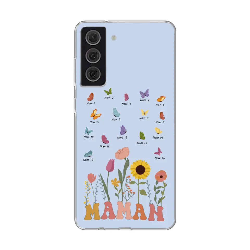 Prairie en papillons - Gepersonaliseerd telefoonhoesje