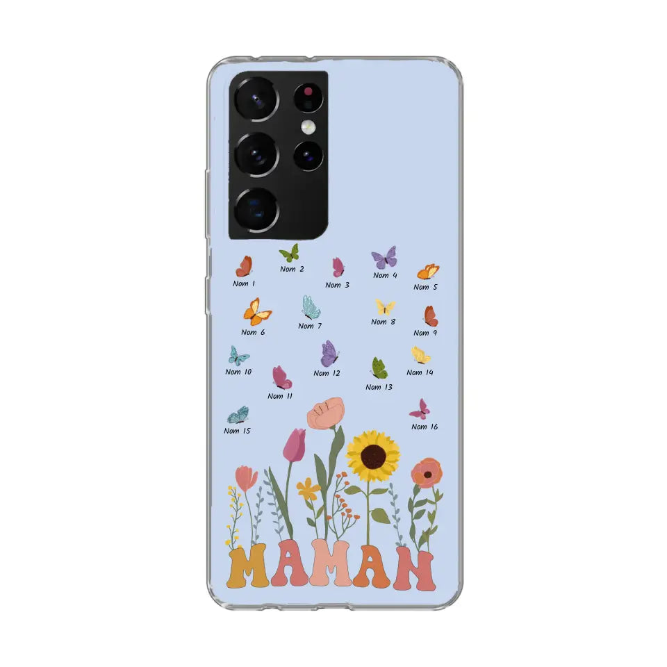Prairie en papillons - Gepersonaliseerd telefoonhoesje