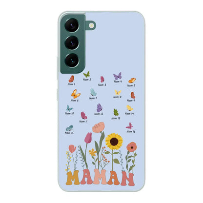 Prairie en papillons - Gepersonaliseerd telefoonhoesje