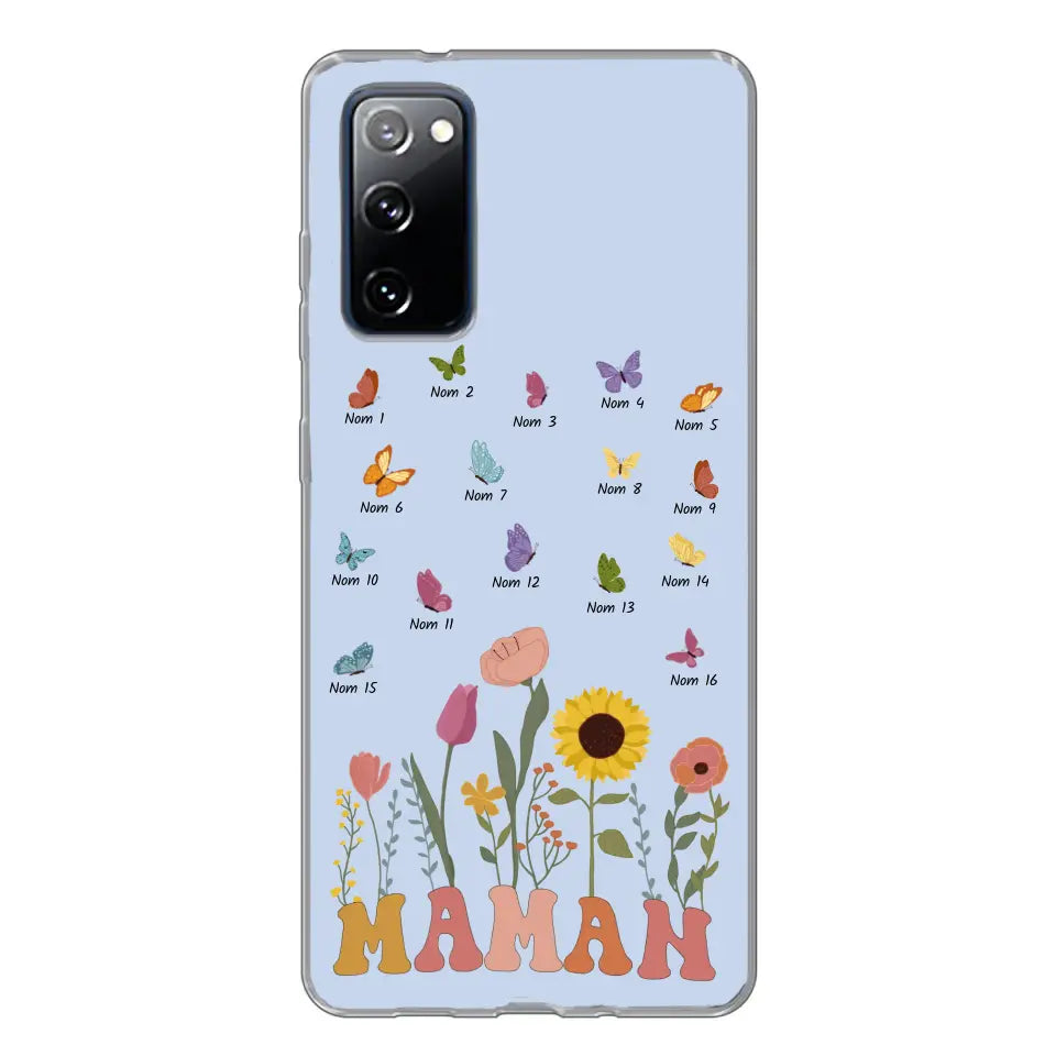 Prairie en papillons - Gepersonaliseerd telefoonhoesje