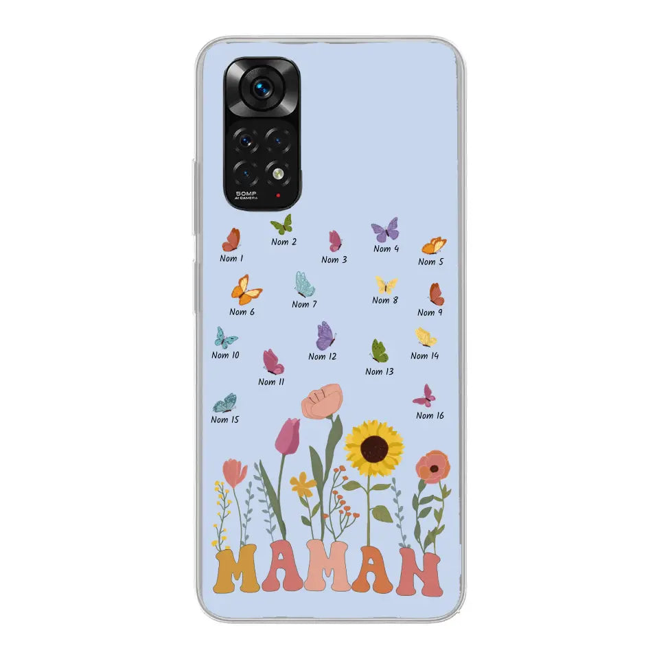 Prairie en papillons - Gepersonaliseerd telefoonhoesje