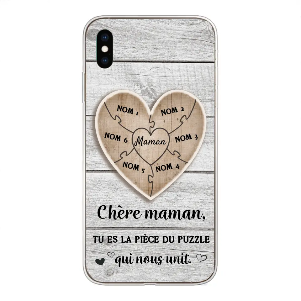 Puzzelstukje - Gepersonaliseerd telefoonhoesje