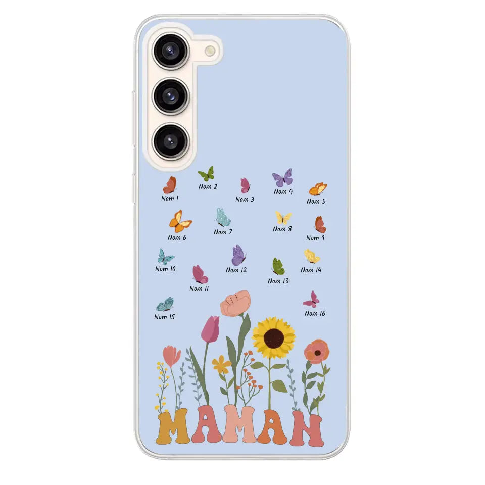 Prairie en papillons - Gepersonaliseerd telefoonhoesje
