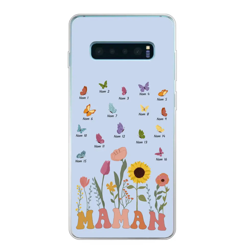 Prairie en papillons - Gepersonaliseerd telefoonhoesje