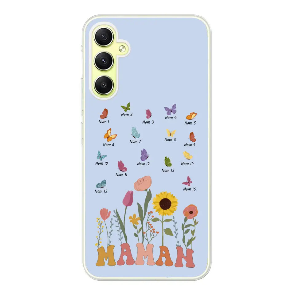 Prairie en papillons - Gepersonaliseerd telefoonhoesje