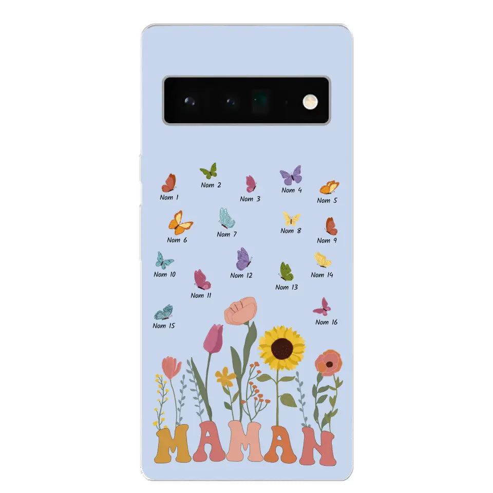 Prairie en papillons - Gepersonaliseerd telefoonhoesje