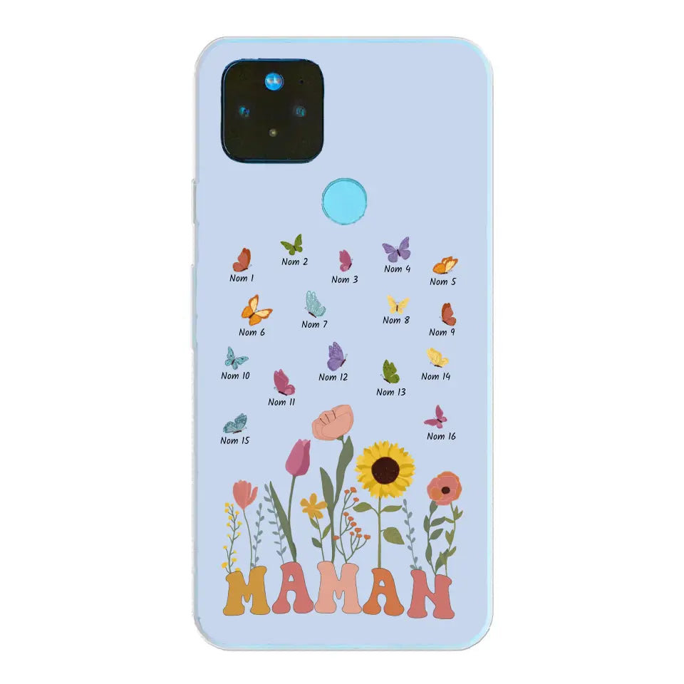 Prairie en papillons - Gepersonaliseerd telefoonhoesje