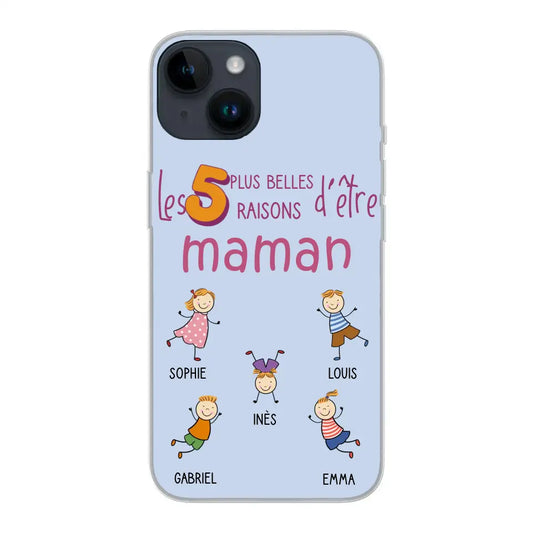 Les plus belles raisons - Gepersonaliseerde telefoonhoesje