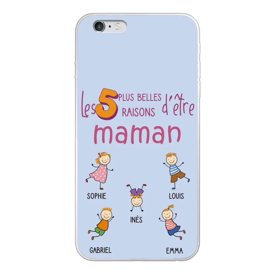Les plus belles raisons - Gepersonaliseerde telefoonhoesje