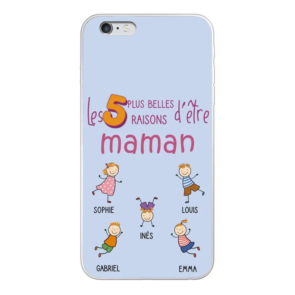 Les plus belles raisons - Gepersonaliseerde telefoonhoesje