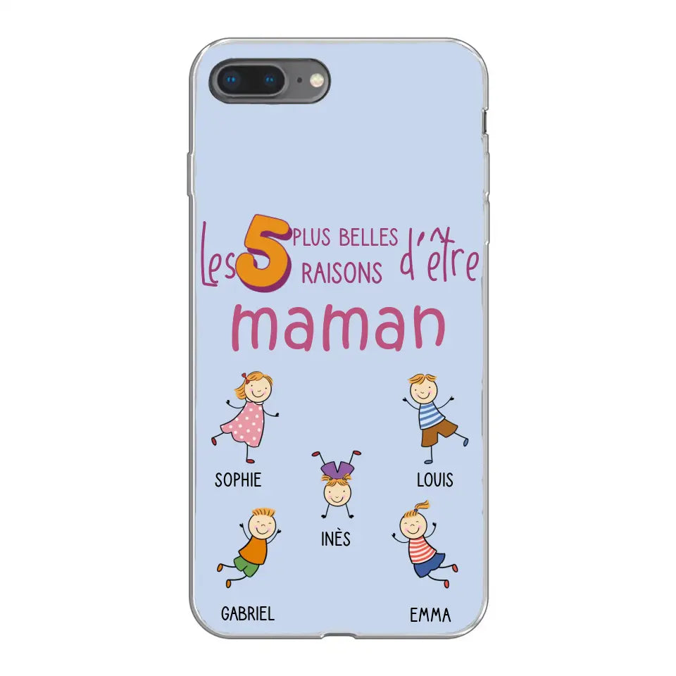 Les plus belles raisons - Gepersonaliseerde telefoonhoesje