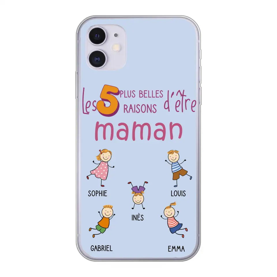 Les plus belles raisons - Gepersonaliseerde telefoonhoesje