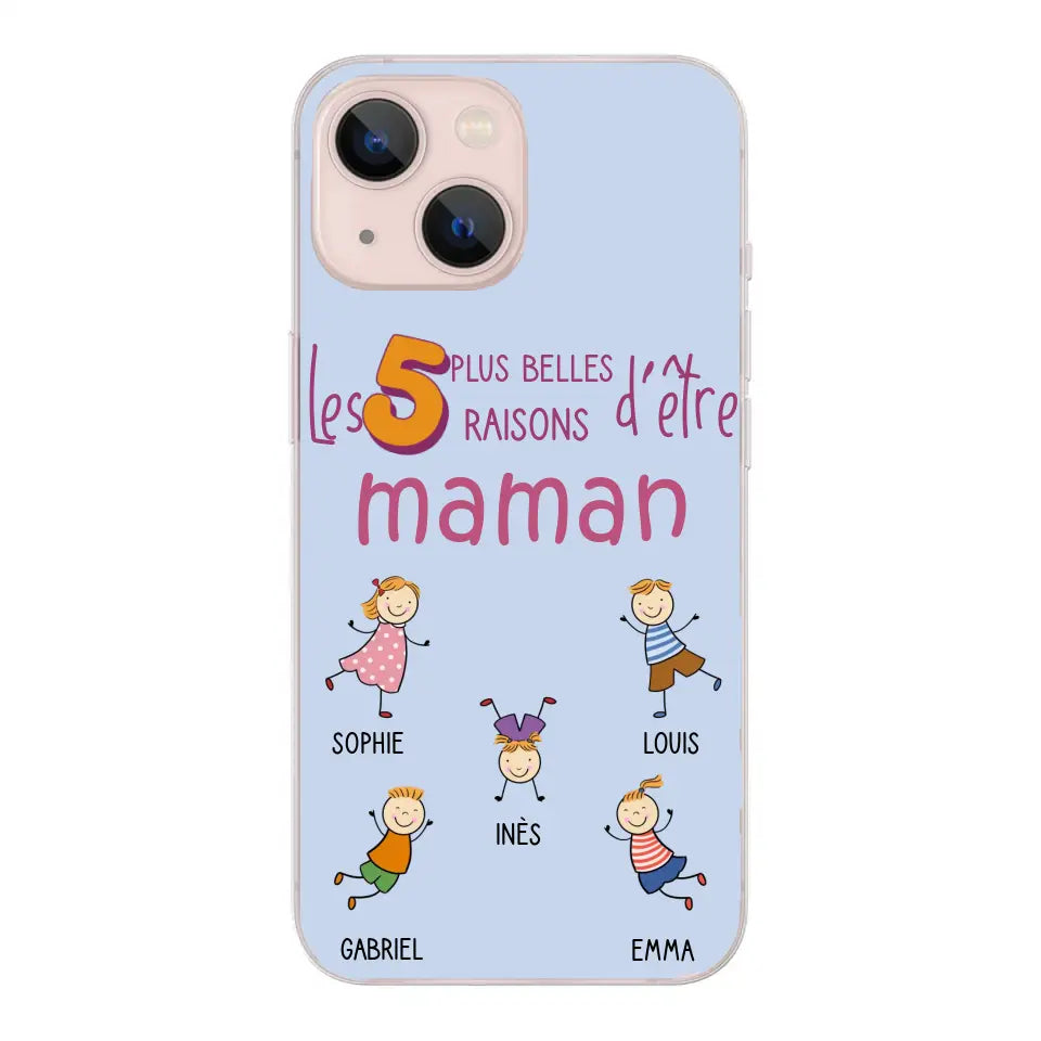 Les plus belles raisons - Gepersonaliseerde telefoonhoesje