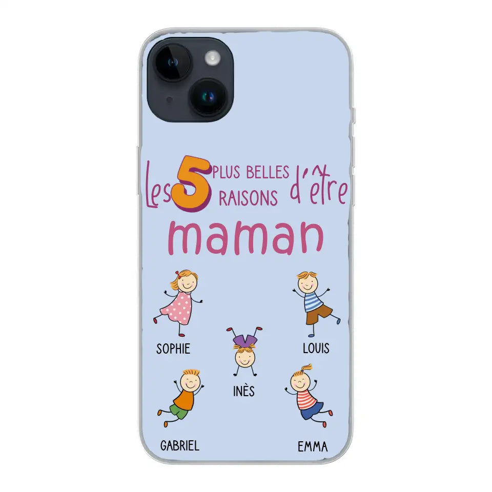 Les plus belles raisons - Gepersonaliseerde telefoonhoesje