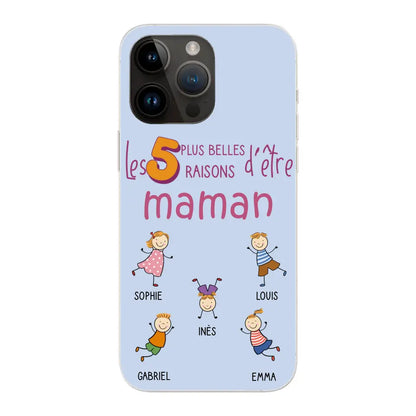 Les plus belles raisons - Gepersonaliseerde telefoonhoesje