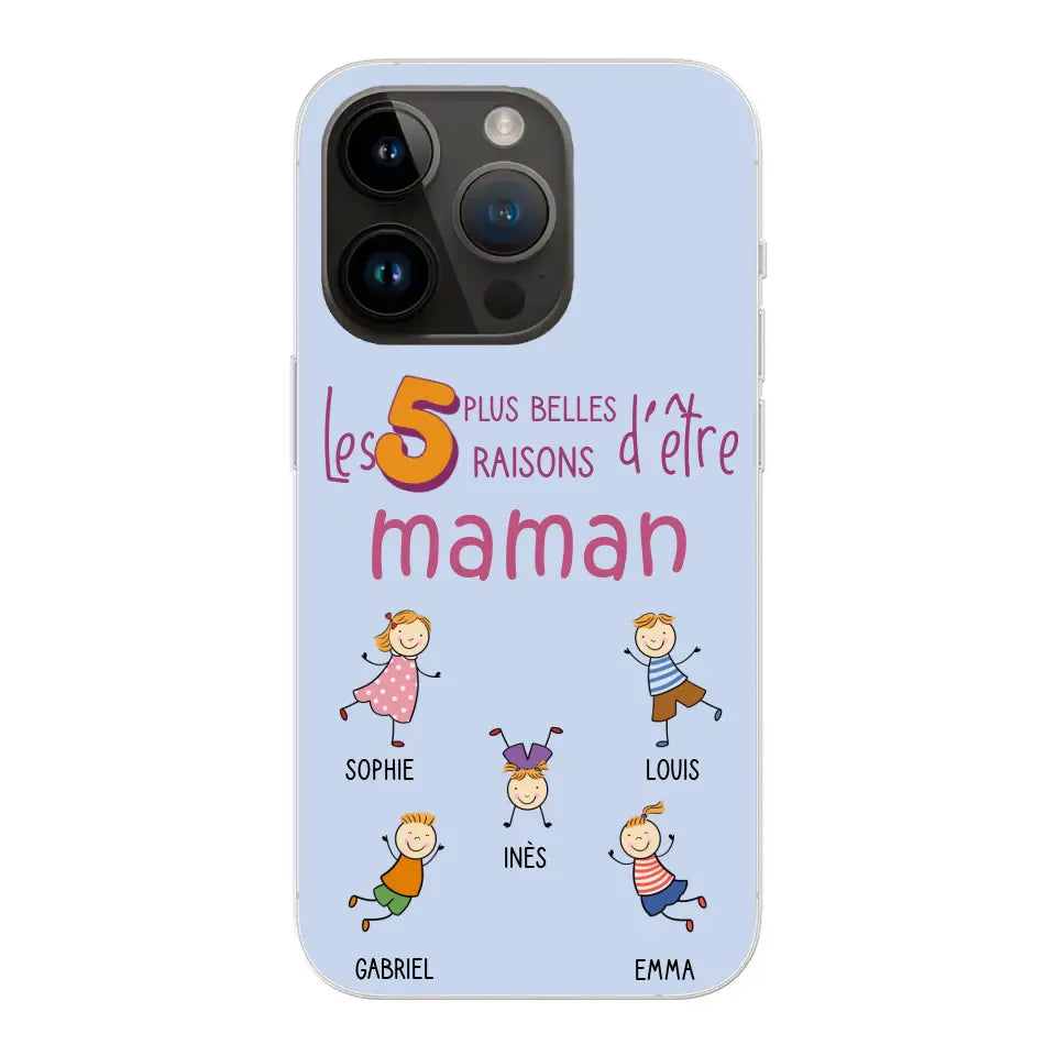 Les plus belles raisons - Gepersonaliseerde telefoonhoesje