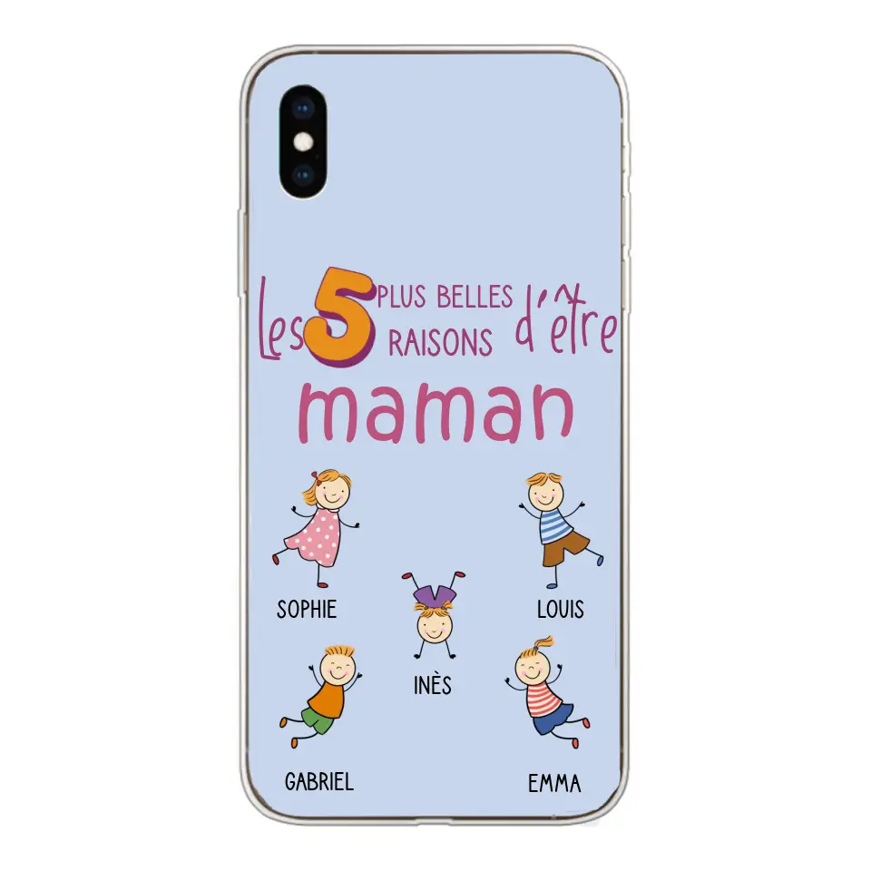 Les plus belles raisons - Gepersonaliseerde telefoonhoesje