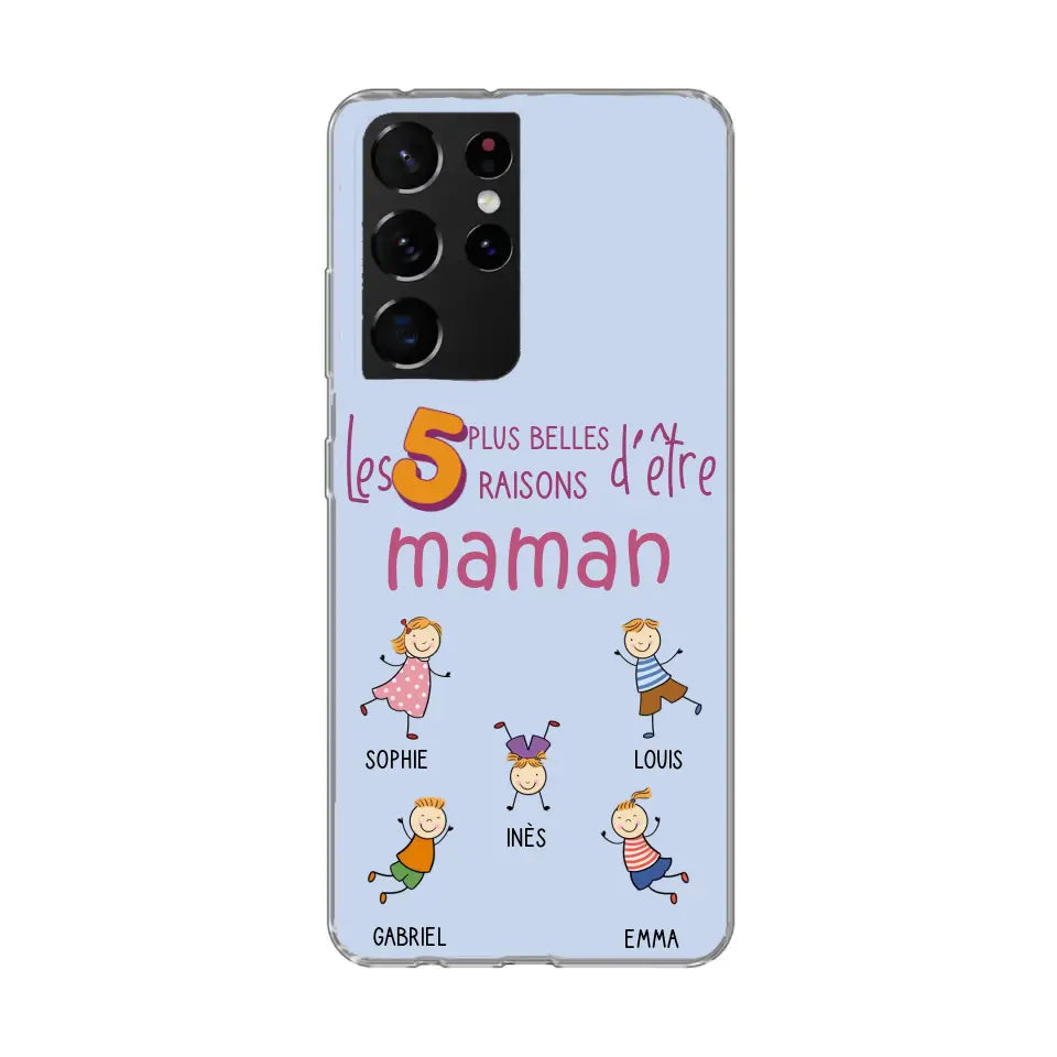 Les plus belles raisons - Gepersonaliseerde telefoonhoesje