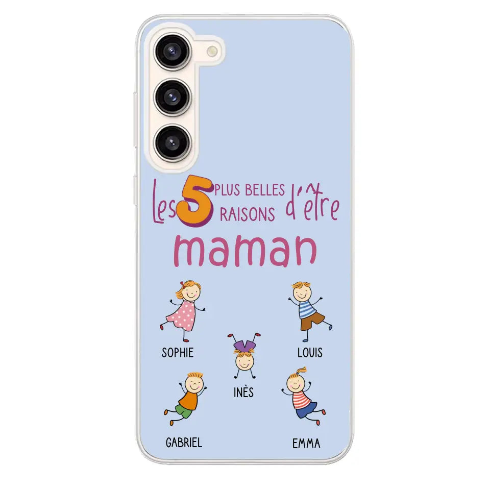 Les plus belles raisons - Gepersonaliseerde telefoonhoesje