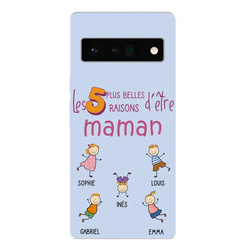 Les plus belles raisons - Gepersonaliseerde telefoonhoesje