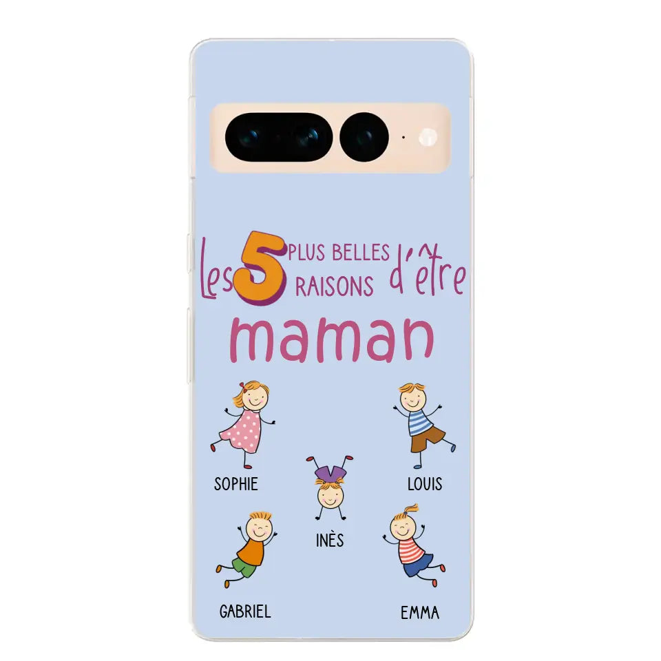 Les plus belles raisons - Gepersonaliseerde telefoonhoesje