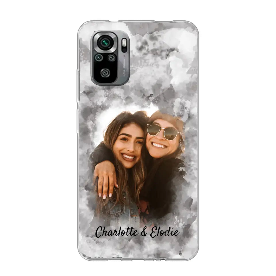 Jouw foto (stijl aquarel) - Gepersonaliseerd telefoonhoesje
