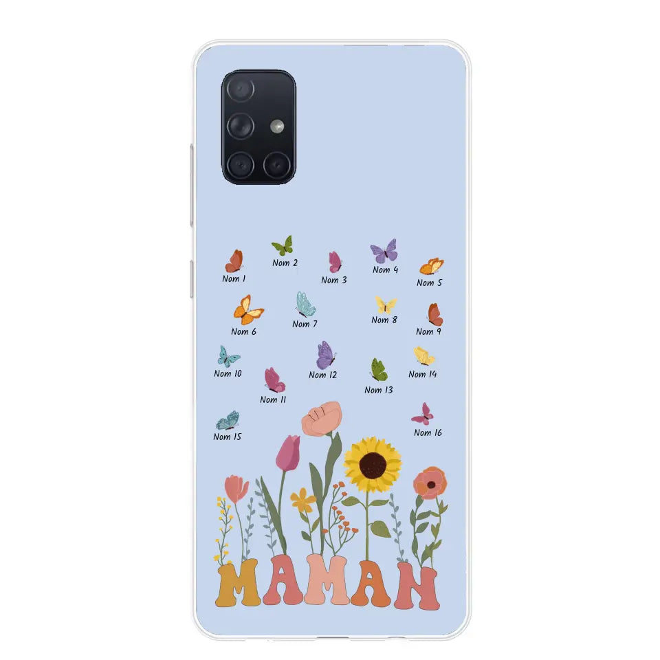 Prairie en papillons - Gepersonaliseerd telefoonhoesje