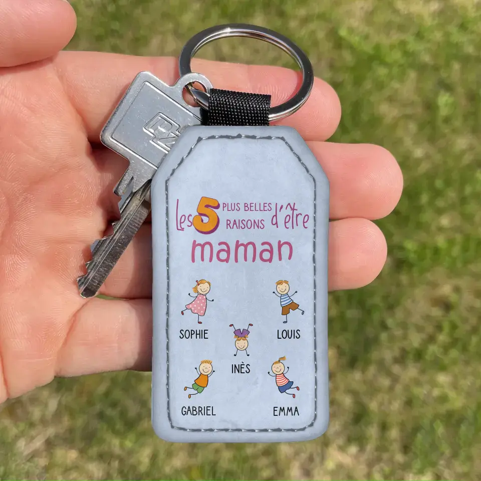 Les plus belles raisons - Porte-clés gepersonaliseerd