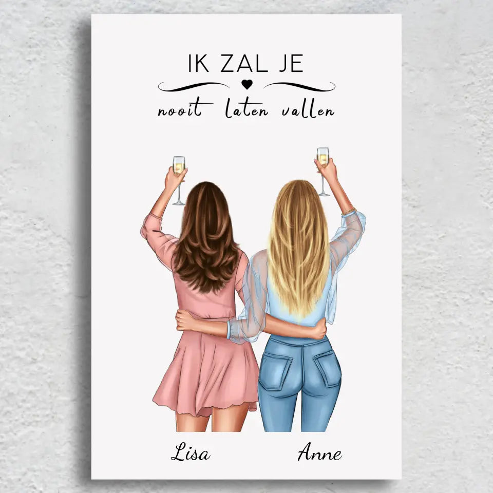 Powervrouw - Gepersonaliseerde canvas