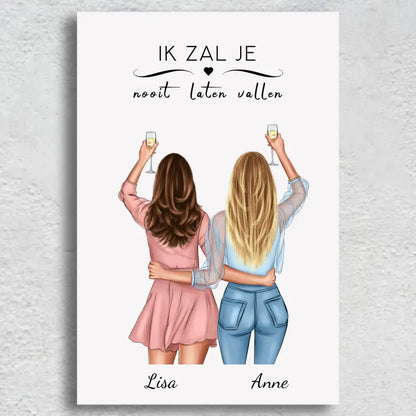 Powervrouw - Gepersonaliseerde canvas